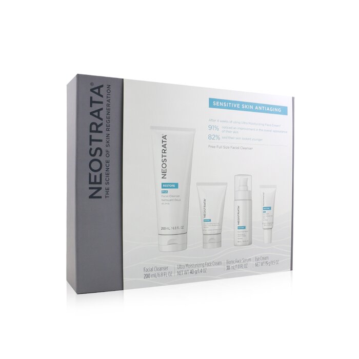 NEOSTRATA - Sensitive Skin Antiaging Kit: Restore Cleanser,